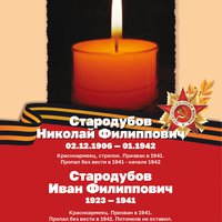 Стародубов Н.Ф.  и И.Ф.